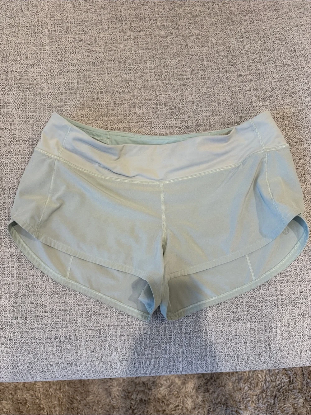 lululemon athletica Light Sage Athletic Running Shorts